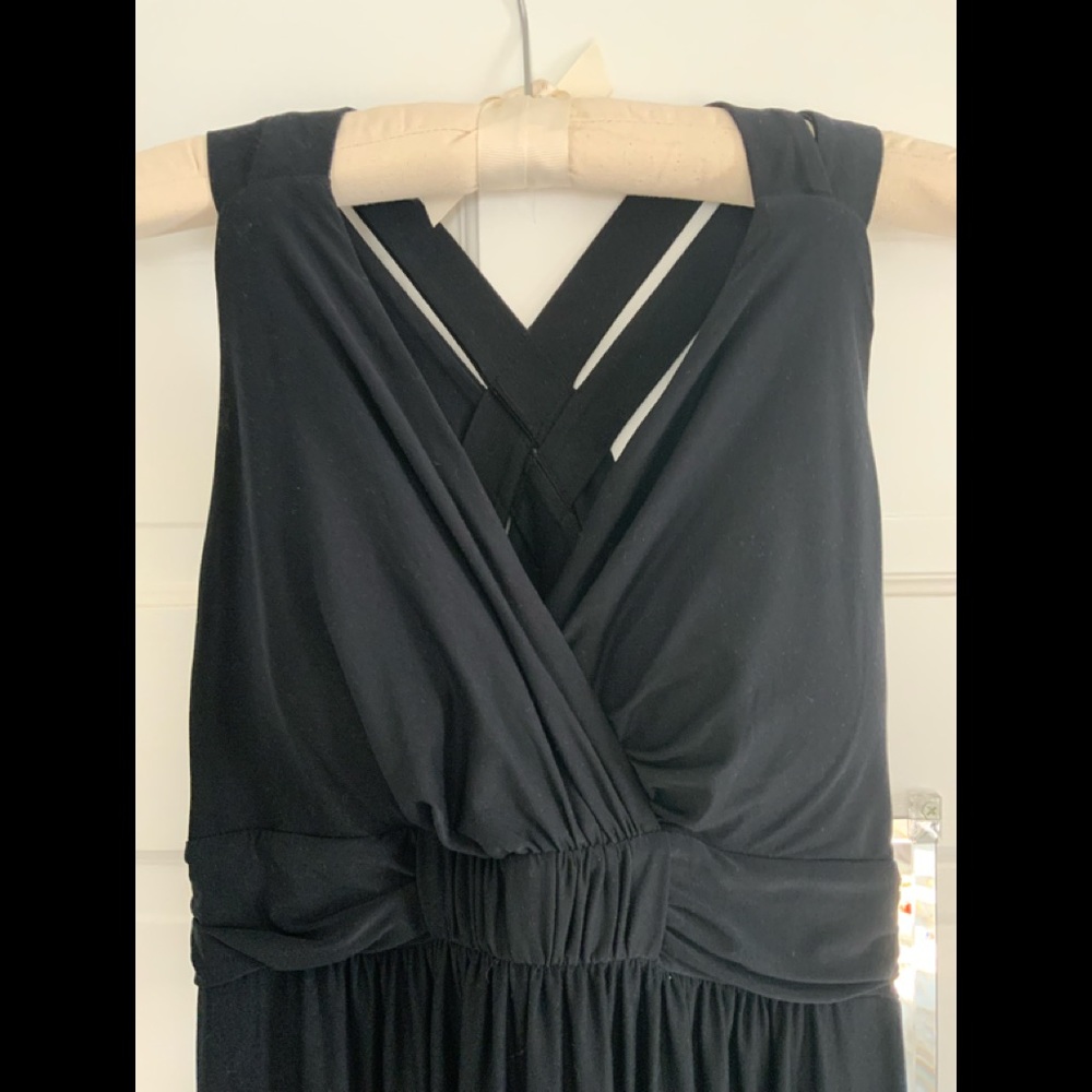Soma Black Maxi Dress Built-In Bra Sz S